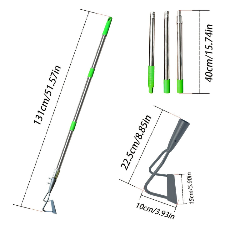 Rastrillo de césped Pala para césped Jardín deshierbador agrícola Rastrillo suave para tierra del jardín