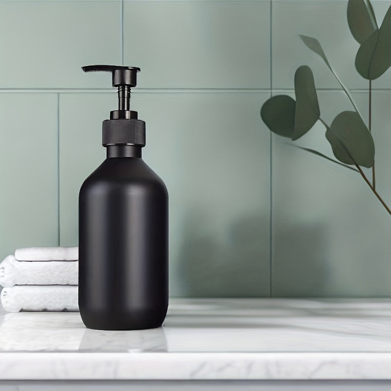 1 Pieza, Dispensador De Jabón De Plástico, Botella De Loción De Encimera Con Bomba, Dispensador De Jabón Líquido De Loción De Baño, Botella Vacía Recargable Para Champú Gel De Ducha Acondicionador Para El Cabello, Accesorios De Baño