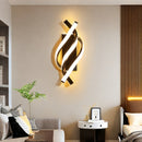 1pc Moderna Lámpara de Pared LED, Fixture de Montaje Semi-Flush de Hierro Fundido con Acabado de Metal Pulido, Iluminación Interior Blanca Cálida de 3000K, Control de Interruptor, Cableado Fijo, No Desmontable, para Dormitorio y Estudio - 110-240V