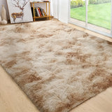 1pc Alfombra de Área Rectangular de Peluche - Suave y Esponjosa 100% Poliéster, Antideslizante Lavable a Mano Gris Claro Diseño Neutro para Sala de Estar, Dormitorio, Oficina - Decoración Duradera Fácil de Limpiar para el Hogar, Decoración de Suelos de O