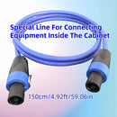 Accesorios de Audio DIY 2*1.5 Metro Cuadrado Cable de Conexión de Cobre Libre de Oxígeno, Conexión Profesional de Equipo de Conexión de Cabeza de Cuatro Núcleos Ohm en Gabinete