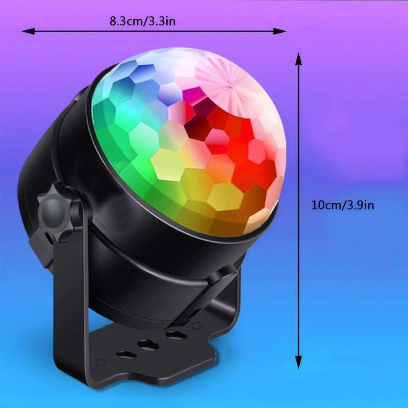 1pc Bola de Discoteca RGB Luz, Con Control Remoto de 7 Modos, Creando Un Ambiente de Fiesta Vívido, Perfecto Para Salas Familiares, Fiestas de Baile, Bares, Karaoke, Bodas, ¡Etc! Mini Luz USB para Coche DJ, Luz LED para Escenario de Discoteca Casera KTV