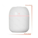 Humidificador ultrasonico portátil mini - Diseño lindo de gotas de agua, neblina nano para escritorio de oficina y hogar, alimentado por USB, blanco con acento rosa, funcionamiento silencioso, amigable para viajes, humidificador de plantas