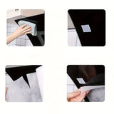 Adhesivo de Filtro para Campana Extractora de Cocina Resistente a Altas Temperaturas - Papel Absorbente de Aceite Desechable con Ventosa Lateral para Instalación Fácil, Blanco, Protege los Armarios del Graso y Derrames, Limpieza del Área de Cocción | Sol