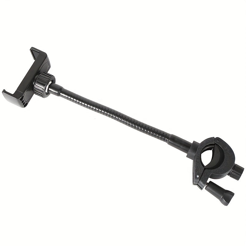 1 pieza de soporte de teléfono con clip ajustable de ABS - Soporte flexible y antideslizante para grabación en vivo y transmisión, compatible con teléfonos inteligentes e iPads, accesorio de transmisión | Soporte de teléfono elegante | Soporte de agarre
