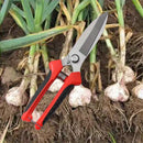 4 piezas de tijeras de poda de acero inoxidable, estilo contemporáneo, tijeras de jardín ambidiestras, cortadora de ramas duradera, herramienta de cosecha de frutas, con mangos antideslizantes, para cebolla, ajo, enredaderas, flores, frutas cítricas - Us
