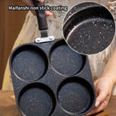 1 Sartén Antiadherente de Hierro Fundido para Tortillas y Hamburguesas, Apta para Estufas de Gas y Eléctricas, Diseño Multibrinco, Herramienta de Cocina Ideal para Desayunos, Olla de Cocinar con Estilo Moderno Elegante