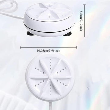 Mini Lavadora de Tecnología Soundwave - Lavadora Portátil Compacta con Limpieza Turbo, Máquina de Lavado USB para Dormitorio, Apartamento, Viajes y Hogar - Lavado Rápido para Prendas Delicadas, Ropa Interior y Cargas Pequeñas - Sin Batería Necesaria, Ese