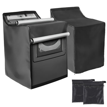 Fundas impermeables para lavadora de 210D Oxford con recubrimiento de plata - Protector de lavadora a prueba de polvo para exteriores, sin batería, material de plástico, 1pc