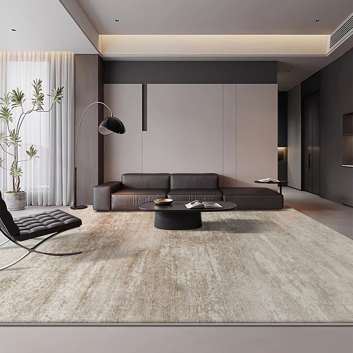 Alfombra de Terciopelo 850g/m² Estilo Retro con Cristales, Tejido Plano Ligero y Rayas para Oficina o Jardín - Antideslizante, Diseño Nórdico Geométrico Elegante en Varios Tamaños, Adecuada para Sala, Dormitorio o Comedor, Textura Suave y Cálida que Apor