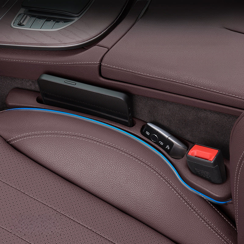 Juego de 2 Piezas para Rellenar Huecos del Asiento del Coche - Diseño Multifuncional con Bolsillo Lateral Mejorado | Almohadillas Universales para Espacios entre Asientos | Organizador Antigote y Resistente al Desgarro para Teléfonos Móviles/Llaves/Tarje