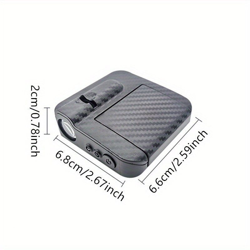 4 piezas/juego Mini luz de seguridad para puerta de coche LED, lámpara de seguridad anti-collisiones con patrones de alas creativos, accesorios para automóviles, decoraciones, sin batería.