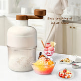 Maquinilla Portátil de Hielo Redondo Manual - Sin Pilas Necesarias, Fácil de Usar y Rápida en el Afeitado del Hielo, Diseño Duradero para Hogar, Fiestas, Postres, Piruletas y Uso Comercial