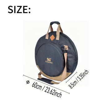 Una nueva bolsa de cimbales de 22 pulgadas, diseñada para profesionales y principiantes, puede contener hasta 7 cimbales, lo que la hace conveniente para todos los músicos que la llevan durante los espectáculos.
