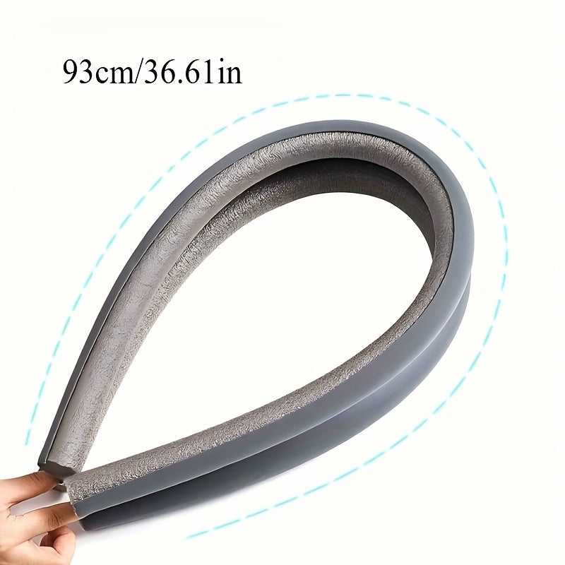 1pz Barrera de Viento Ajustable para Puertas con Sello Inferior No Adherente y Tira Flexibles Antiruido, Apto para Bajo de Puertas, Ventanas, Huecos de Vidrio de Ducha, Garaje Duradero y Fácil de Instalar