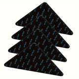 1/4pcs Agarraderas De Alfombras, Pegatinas De Fijación Antideslizantes, Alfombrillas Antideslizantes Para Pisos De Madera Dura, Pisos De Mármol De Baldosas, Clips De Alfombra Adhesivos De Doble Cara Mantienen La Esquina Plana, Cinta Adhesiva Removible Pa