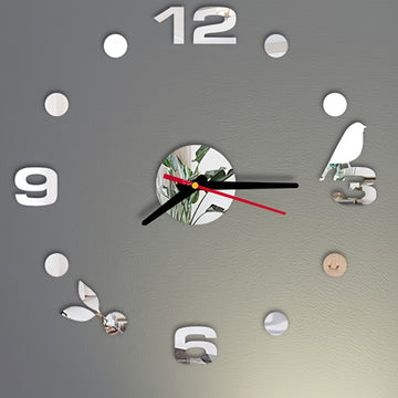 Reloj de Pared 3D Moderno - Silencioso, a Pilas, Sin Necesidad de Taladrar - Perfecto para la Sala de Estar y Decoración del Hogar