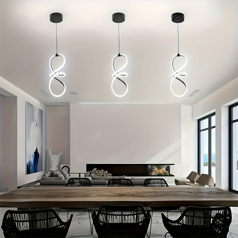 1 pieza de lámpara de techo LED moderna con diseño metálico elegante - Ideal para sala de estar, café, dormitorio, cocina y pasillo - Perfecto para regalos de inauguración de hogar, decoración moderna del hogar | Acabado metálico elegante | Construcción