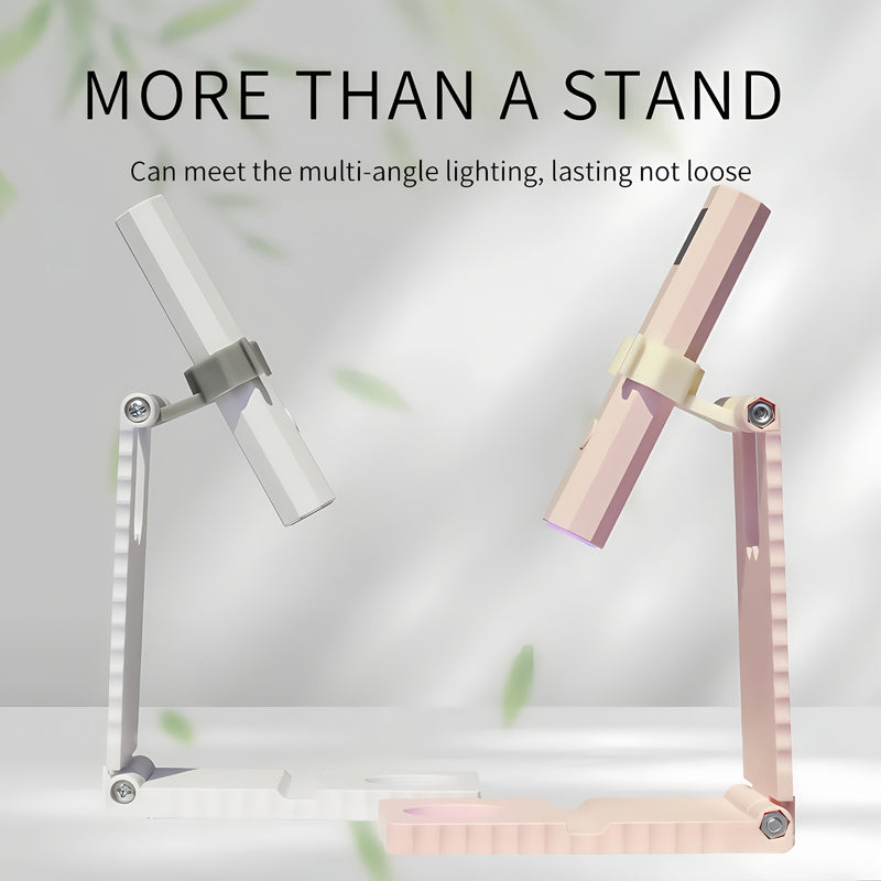 Linterna LED 2 en 1 para Uñas con Base de Gel - Recargable USB, Luz Portátil para Uñas y Pies con Pantalla LCD