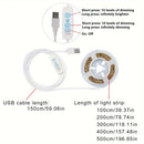Luz LED de Tira Cálida y Cálida con Alimentación USB, Brillo Ajustable de 99.97-499.87cm - Perfecta para Armarios, Espejos, Techos, Cocinas y Dormitorios