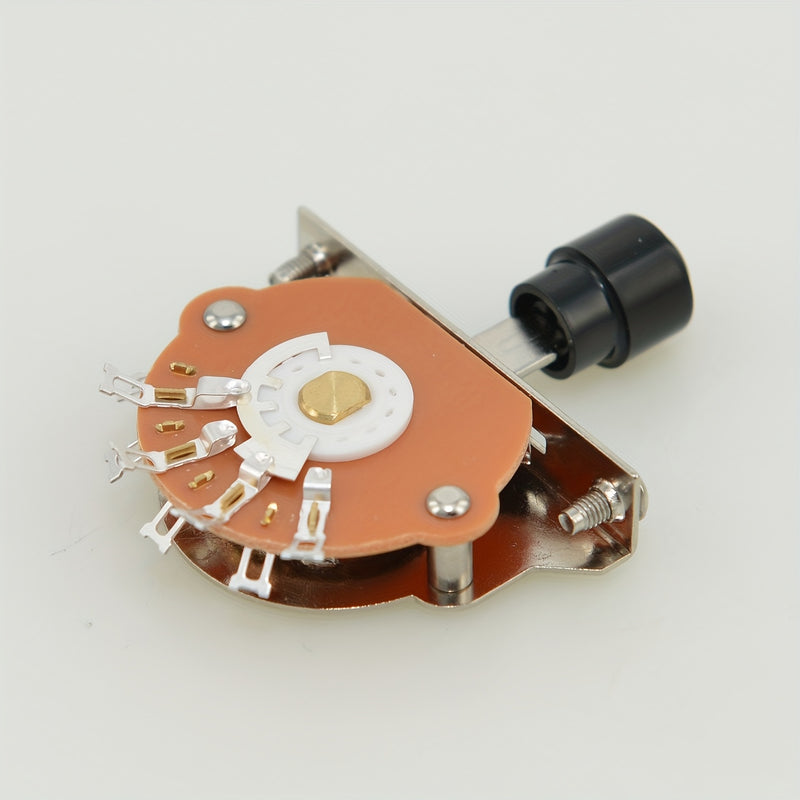 Interruptor de Guitarra Eléctrica Premium de 1 Pieza - Palanca Metálica de 5 Vías, Acabado en Bronce Antiguo, con Tornillos, Compatible con Interruptores de 12 y 24 Pines - Accesorio Esencial para Guitarristas