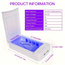 Caja esterilizadora portátil USB para salón de uñas, pinzas, tatuajes, tijeras, joyas, teléfonos celulares, relojes, llaves - Sin pantalla, sin fragancia, material plástico, no necesita batería, regalo perfecto para vacaciones, herramientas de cuidado de
