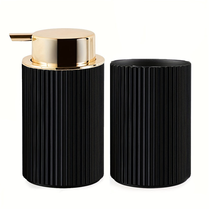 Dispensador de Jabón Espumoso para Baño, Contenedores de Almacenamiento para Jabón de Manos y Jabón para Platos, Decoración de Estilo Granja, Dispensador de Jabón en Espuma y Portacepillos de Dientes