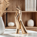 Figuras de Mano Artesanales en Resina - Decoración Dorada Artística para el Hogar y la Oficina, Regalo Símolo para Esquinas Acogedoras o Espacios Espirituales, Diseño de Textura Exquisita, Minifiguras