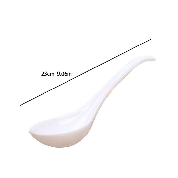 2025 Nuevo Diseño Cuchara Grande para Sopa - Mango Largo de Plástico Duradero y Ergonómica, Ideal para Hogar, Hoteles y Restaurantes - Perfecta para Sopas, Gachas, Arroz y Más, Herramienta Funcional, Construcción Robusta, Utensilio de Servir, Cocina Hote