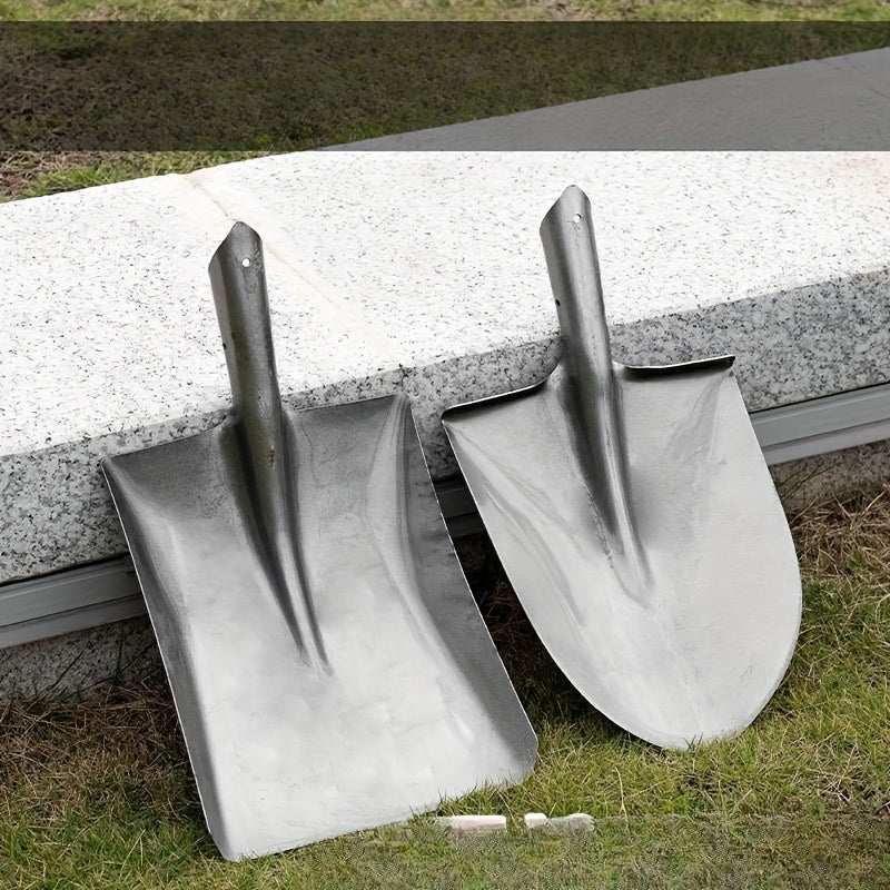 [1pc Pala de jardín de alta resistencia] Pala de jardín de alta resistencia, pala de metal duradera, herramienta para cavar y voltear tierra al aire libre, pala de mano para jardinería y agricultura con operación manual, no requiere electricidad