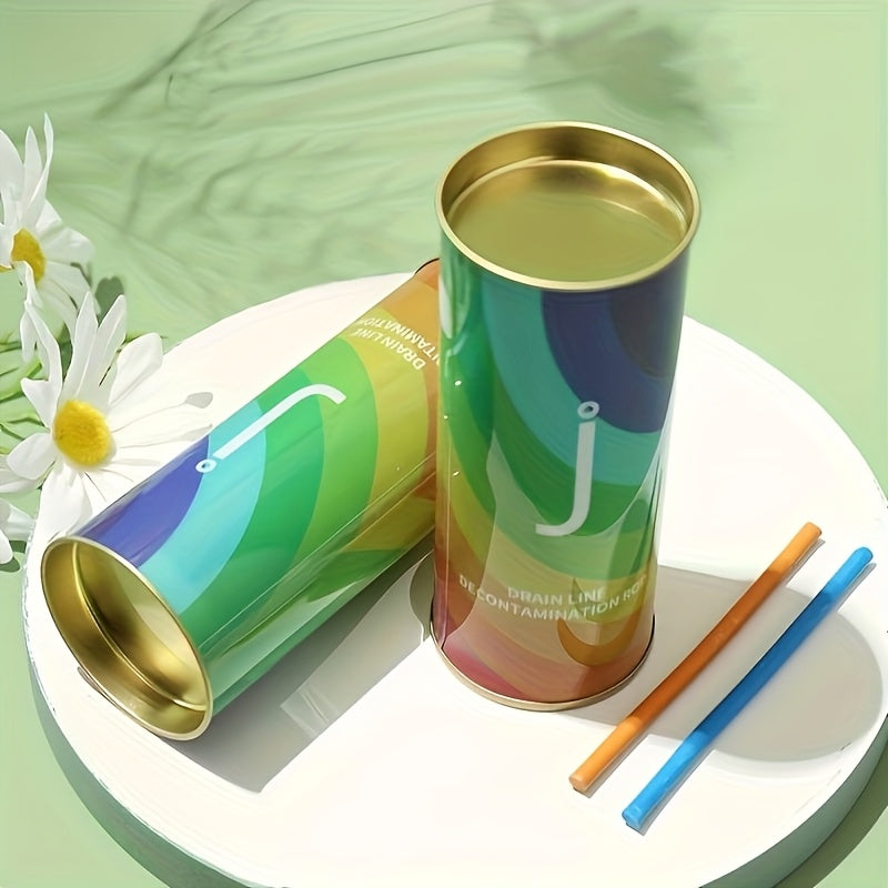 2 botellas/28 barras o 1 botella/14 barras, potente barra limpiadora de desagües con efecto desodorante, ideal para eliminar olores y obstrucciones en fregaderos de cocina y baño, inodoros y tuberías, herramienta de limpieza multifuncional para el hogar