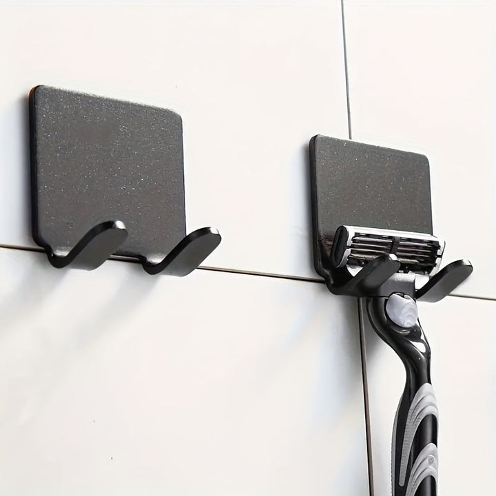 1/3/5 Piezas, Soportes De Plástico Para Maquinillas De Afeitar Para Baño, Estante De Almacenamiento Para Maquinillas De Afeitar, Ganchos Montados En La Pared, Adecuados Para Uso En Peluquerías Domésticas