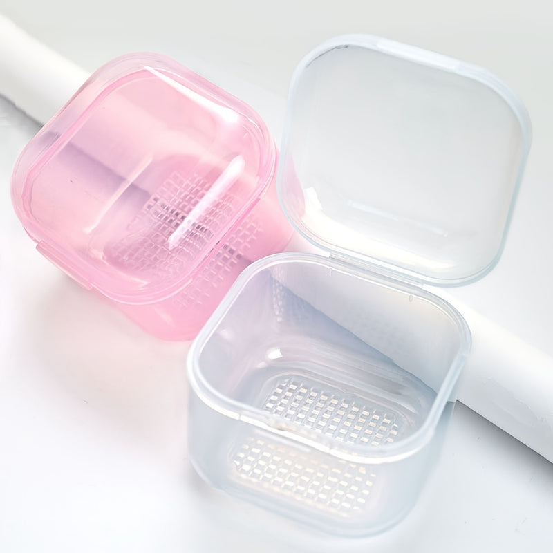 Un dispositivo de desinfección de herramientas de uñas de alta calidad con un diseño transparente cuadrado y accesorios de limpieza de cabeza de pulido.