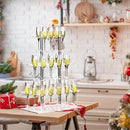 Soporte para Copa de Champán Acrílico, 1 Pieza - Exhibidor de Copas de Vino para Mesa, Ideal para Bodas y Fiestas