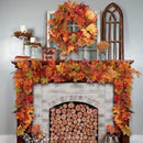 1 unid. Guirnalda de hojas de arce artificial, 3D, para decoración de exteriores en Acción de Gracias y Navidad, sin necesidad de energía, perfecta para jardines y césped, decoración de vacaciones, decoración de hojas de arce.