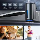Purificador de aire para auto inteligente, difusor de aromas para auto recargable, aromaterapia para auto con 3 niveles ajustables, carga USB, incluye 3 frascos de perfume para hombre