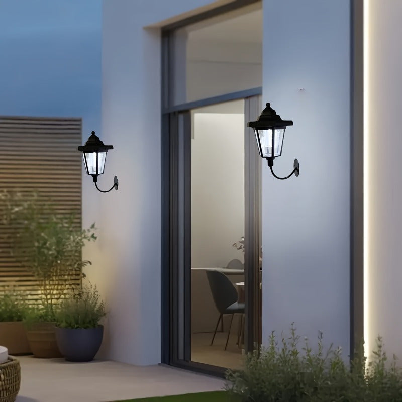 Linterna Solar de Pared, Encendido/Apagado Automático con Sensor al Atardecer y Amanecer para Exterior: Ideal para Jardín, Patio, Senderos y Decoración de Cobertizo o Porche – Regalo Perfecto para Jardineros