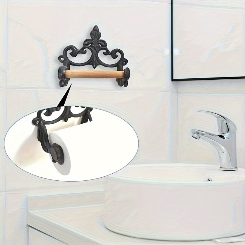 Soporte de Papel Higiénico de Arte Retro Americano para Baño