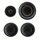 Un juego de 4 tapas para estufa de gas, adecuadas para estufas Sabaf - cubiertas de repuesto duraderas sin baterías, opciones de tamaño múltiples incluyendo 55mm, 75mm y 100mm