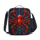Bolsa de Almuerzo Araña, Tote Aislada para Trabajo, Viajes y Picnics, No Contacto con Comida, Vuelta al Colegio