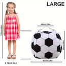 1 Funda Grande para Silla de Fútbol Bean Bag, Incluye Juguete de Perezoso de Peluche - Fibra de Poliéster, Plegable, Lavable a Mano, Adecuada para Decoración Multifuncional de Habitaciones de Adolescentes - No Necesita Electricidad ni Baterías