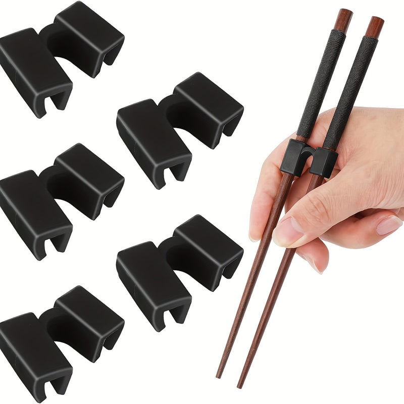 2/5 piezas de ayudantes para palillos reutilizables, conectores de bisagra para palillos de entrenamiento, para adultos, principiantes o aprendices