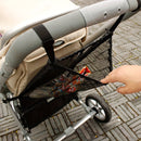 Bolsa de malla para organizador de cochecito, bolsa de almacenamiento de tela con bolsillos profundos para accesorios de bebé, bolsa de red colgante duradera de fácil acceso para cochecito de bebé, suministros ideales para cochecito