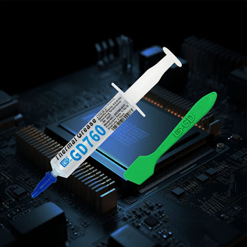 Pasta Térmica Conductiva de 7 Gramos - Compuesto de Alto Rendimiento para Disipador de Calor para CPU, GPU, LED - Azul, 4.0W/M-K, GD760, Jeringa con Empaque de Bolsa, BA7