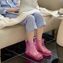 Baño de Pies Portátil - Sin Necesidad de Electricidad/Baterías, Bañera de Pedicura Sin Fragancia con Patas Transparentes - Bañera de PVC Ligera para Hogar, Viajes y Salón - Mejora la Circulación Sanguínea y Cuidado de Uñas, Accesorios Florales, Construcc