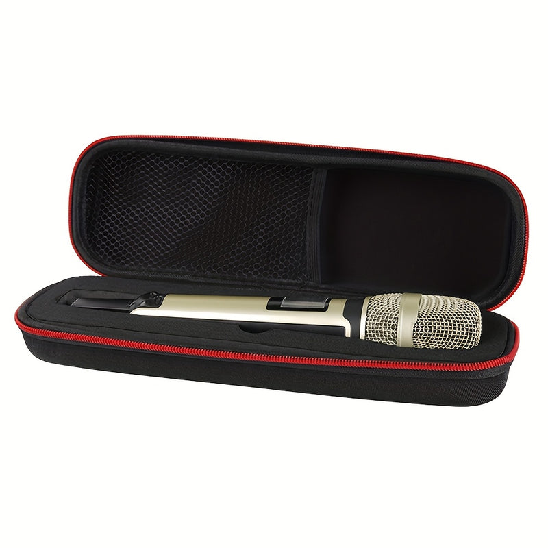 Caja de Almacenamiento para Micrófono, Bolsa de Almacenamiento EVA para Micrófono sin varillas, Bolsa con Cremallera Antigolpes y Caídas, Caja de Almacenamiento para Micrófonos Inalámbricos