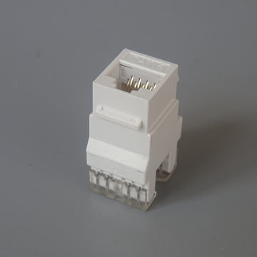 10 piezas de adaptadores de red Ethernet RJ45 CAT.5E de 180 grados - Blanco, conectores de red para computadoras, plug-and-play, no se requiere cableado externo, ideal para configuración en casa y oficina, adaptador de red Ethernet RJ45
