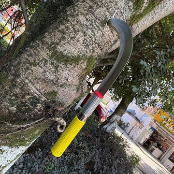 Navaja de Jardín Resistente - Cuchillas Afiladas, Mango Antideslizante Amarillo - Herramienta Profesional para Podar, Cortar Malezas y Trimming - Ideal para Hogar, Granja y Paisajismo - Tijeras Manuales Duraderas para Césped y Jardín, Diseño Ergonómico,