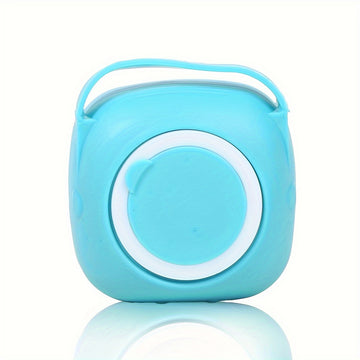 Cepillo de baño de silicona, 1 unidad, con tapa abierta y cerdas suaves, mango antideslizante, dispensador de jabón incorporado, para exfoliación y limpieza suave, sin fragancia, sin pilas, diseño divertido, ideal para viajes