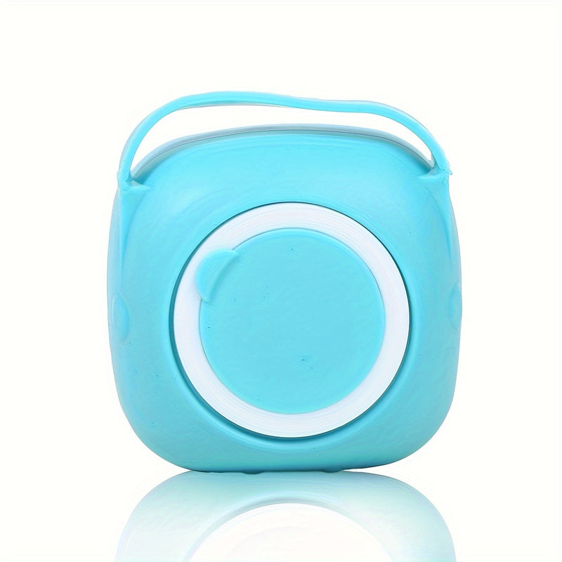 Cepillo de baño de silicona, 1 unidad, con tapa abierta y cerdas suaves, mango antideslizante, dispensador de jabón incorporado, para exfoliación y limpieza suave, sin fragancia, sin pilas, diseño divertido, ideal para viajes